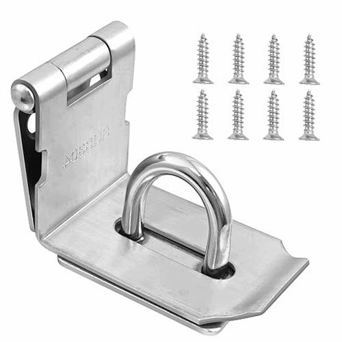 SECURITY LOCK HASP STEEL 90 DEGREE FOR DOOR 4 INCH