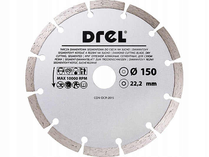 SEGMENTED DIAMOND CUTTING DISC 150 x 22.2 mm EAN (GTIN) 5902143163640