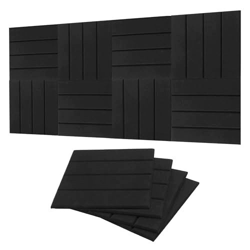 SELF ADHESIVE ACOUSTIC PANELS 12 PCS SOUND INSULATION OFFICE STEEL Brand no brand