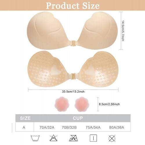 SELF-ADHESIVE BREAST PASTIES PUSH-UP BRA FOR WOMEN 5 PCS. Manufacturer code SWC5908151138748
