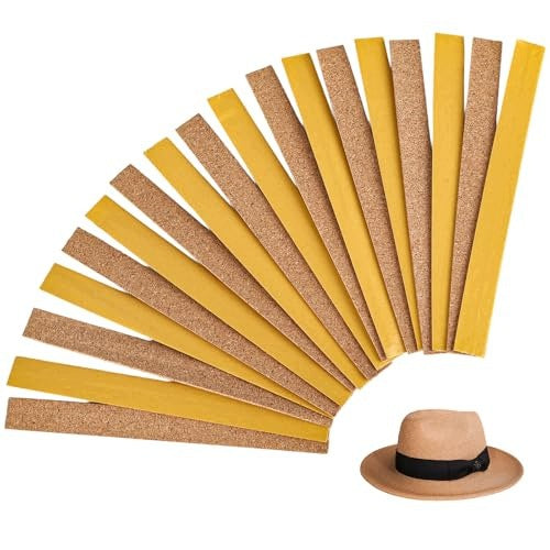 SELF ADHESIVE CORK TAPE FOR HATS SIZE ADJUSTMENT 18 PCS. leather Brand no brand