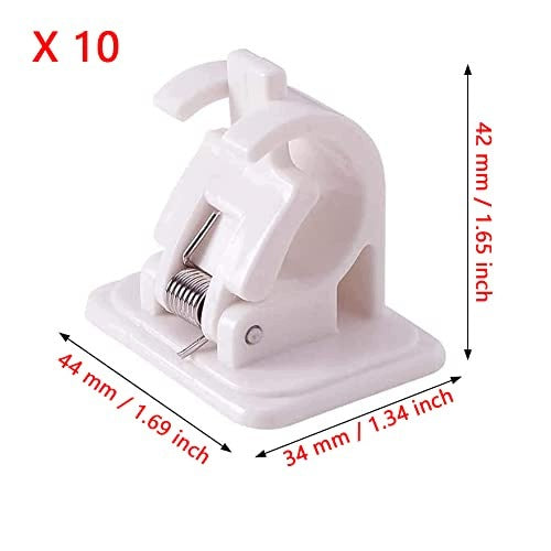 SELF ADHESIVE CURTAIN ROD HOLDER FASTENING ROD FOR CURTAINS 10 PCS. steel Manufacturer code SWC5908201182011