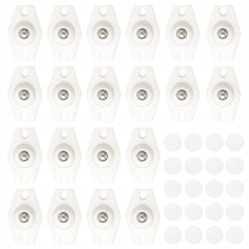 SELF ADHESIVE FURNITURE WHEELS 360 FOR DRAWER FURNITURE BASKETS 20 PCS. Brand no brand