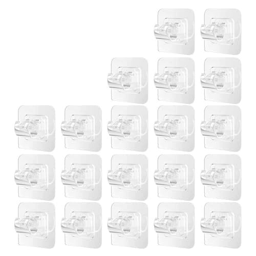 SELF ADHESIVE HOOKS FOR CURTAINS WITHOUT DRILLING 20 PCS HOME FOR HOME Brand no brand