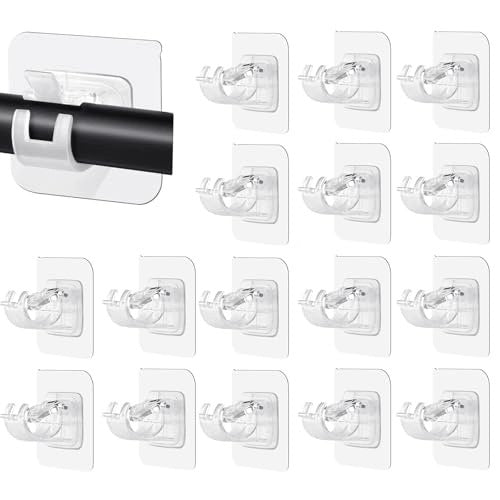 SELF-ADHESIVE HOOKS FOR CURTAINS WITHOUT DRILLING TRANSPARENT 16 PCS Brand no brand