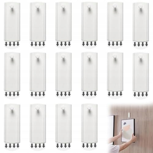 SELF-ADHESIVE HOOKS FOR PAINTINGS WHITE SET OF 16 PCS WITHOUT DRILLING Brand no brand