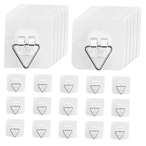 SELF-ADHESIVE HOOKS FOR PHOTO FRAME IMAGES WITHOUT DRILLING 25 PCS.