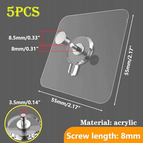 SELF ADHESIVE HOOKS FOR PHOTOS WITHOUT DRILLING INTO IMAGES 5 PCS. for home Manufacturer code SWC5908201149991