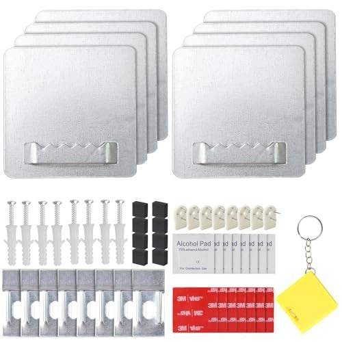SELF-ADHESIVE HOOKS SET OF 59 PIECES FOR PHOTO FRAMES WITHOUT DRILLING Brand no brand