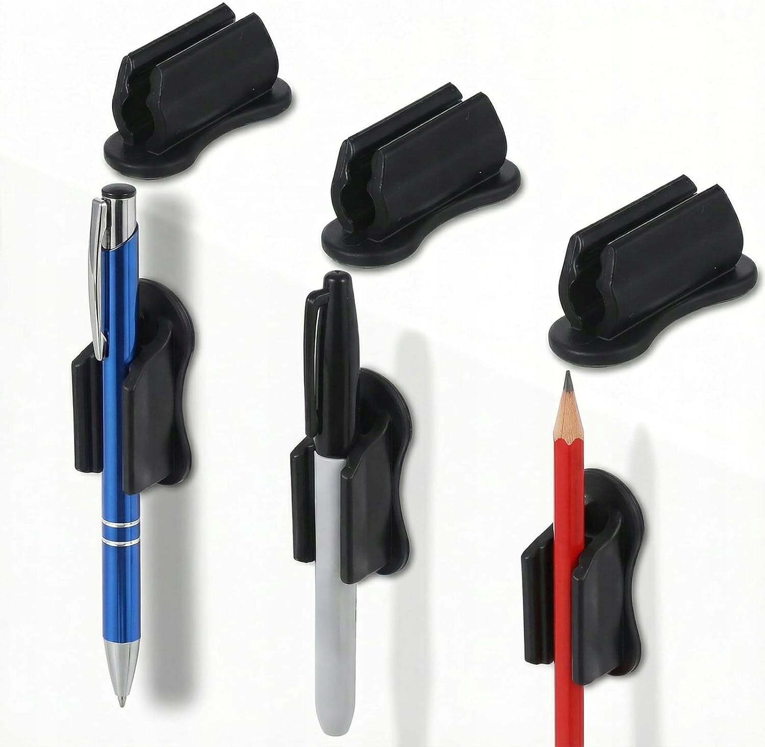 SELF ADHESIVE PEN HOLDER WALL DESK SET OF 6
