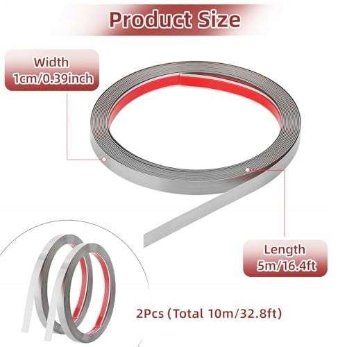 SELF-ADHESIVE STEEL WALL STRIP FOR DIY CEILING MIRROR 2 PCS 5 Manufacturer code Bez marki