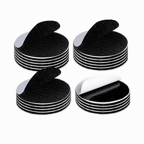 SELF-ADHESIVE STICKERS FOR FIXING WITHOUT DRILLING BLACK FRAME 20 PAIRS