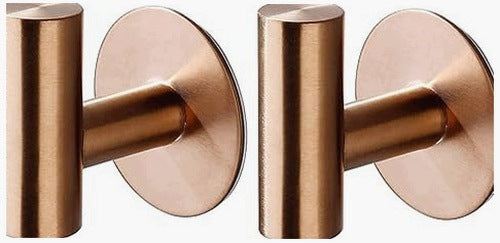 SELF-ADHESIVE TOWEL BARS GOLD STAINLESS STEEL 304 BATHROOM 2 PCS