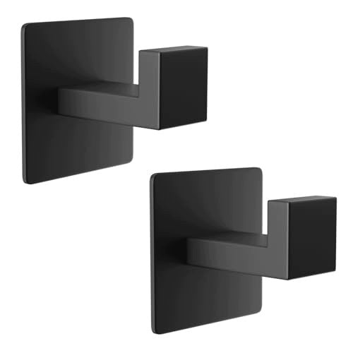 SELF ADHESIVE TOWEL HOOKS STAINLESS STEEL FOR BATHROOM 2 PACK Brand no brand