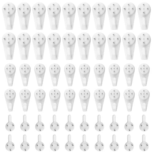 SELF ADHESIVE WALL HOOKS FOR PAINTINGS WITHOUT TRACE 50 PCS FOR HOME Brand no brand