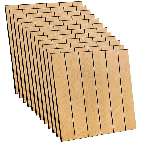 SELF ADHESIVE WALL PANELS 30X30 CM PVC ACOUSTIC 12 PIECES STEEL Brand no brand