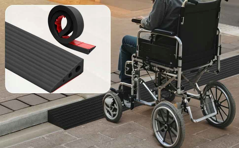 SELF-ADHESIVE WHEELCHAIR THRESHOLD RAMP, DOOR THRESHOLD RAMP Brand no brand