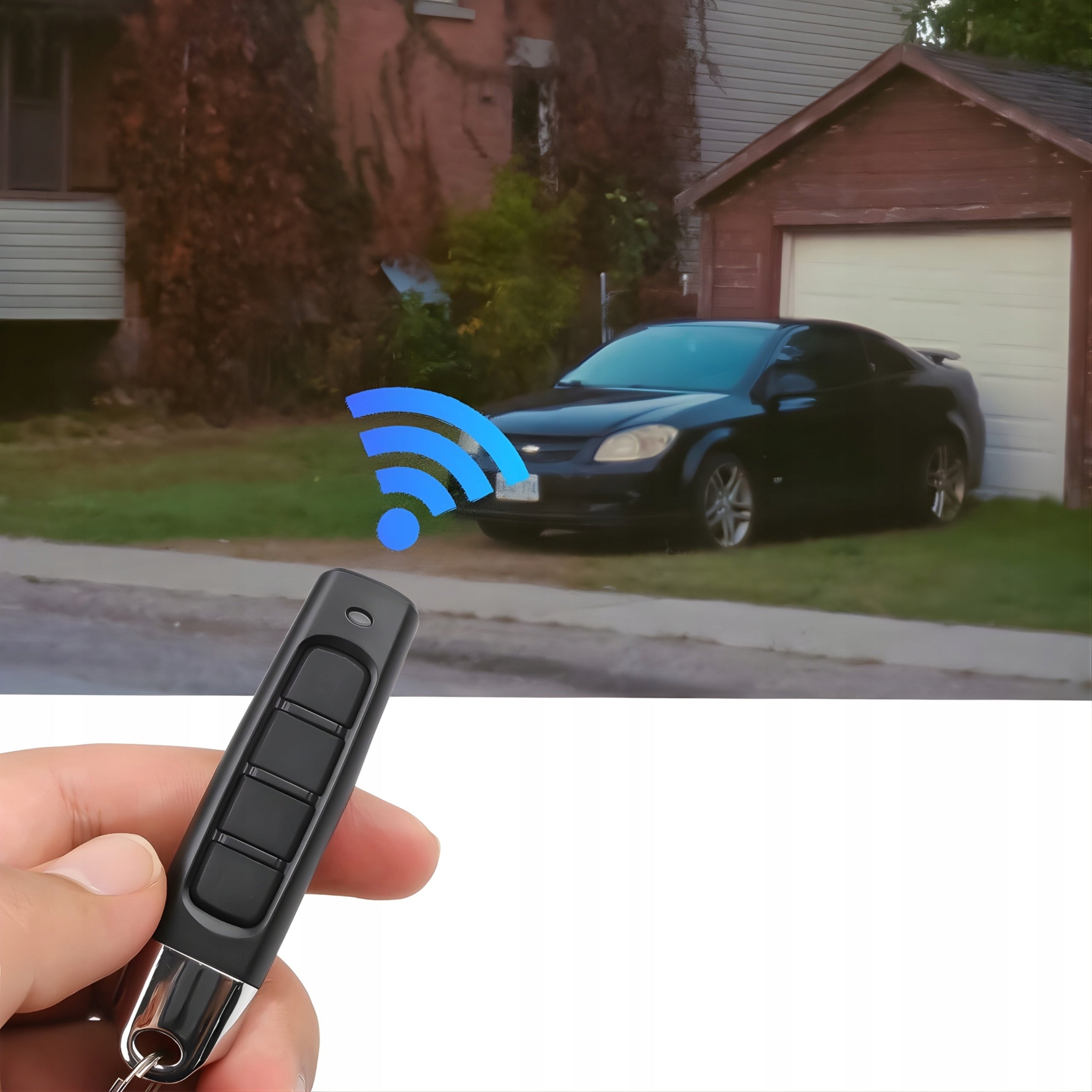 SELF COPYING UNIVERSAL REMOTE CONTROL FOR GARAGE ALARM GATE BLACK 433,92MHZ Frequency 433.92 MHz