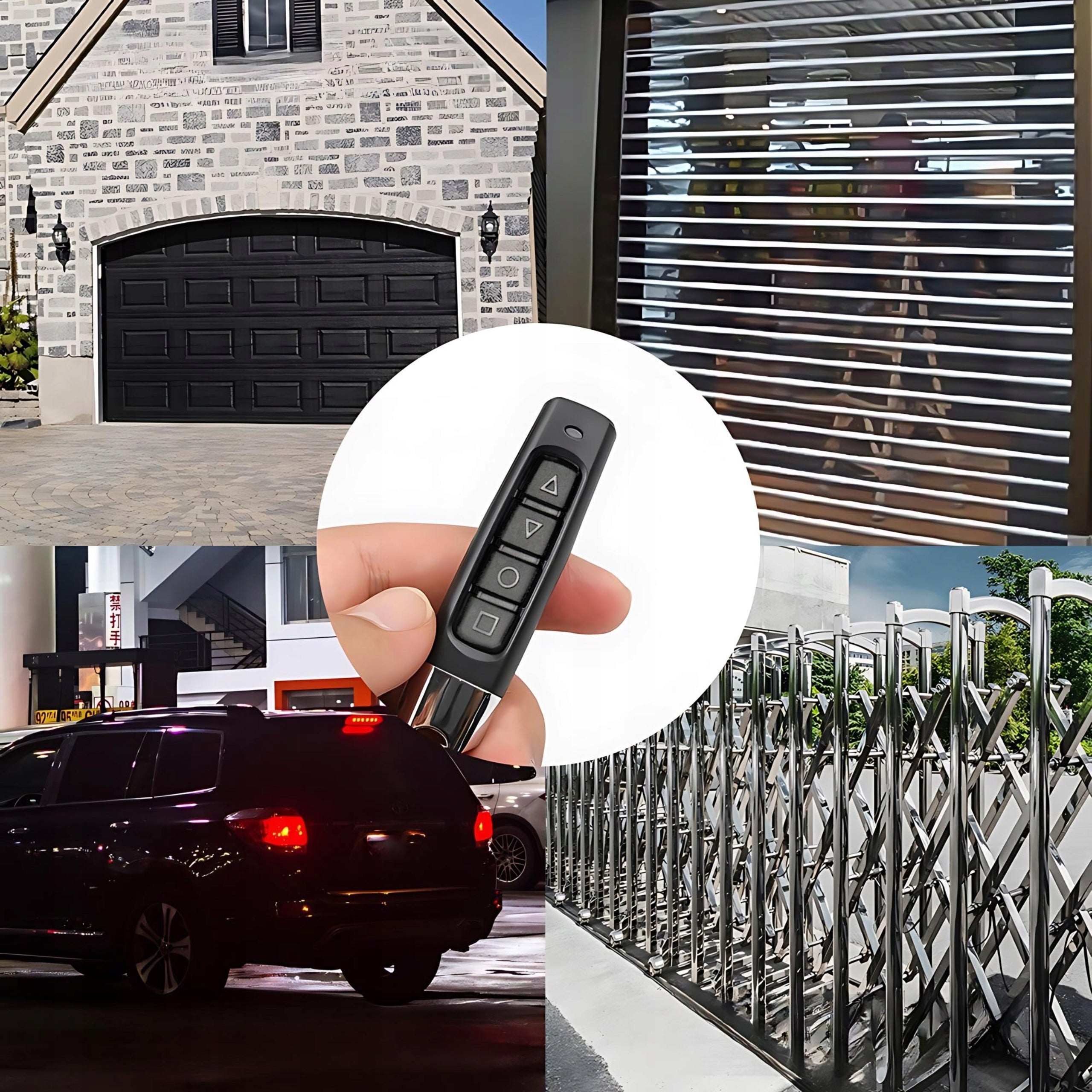 SELF COPYING UNIVERSAL REMOTE CONTROL FOR GARAGE ALARM GATE BLACK 433,92MHZ Packaging status original