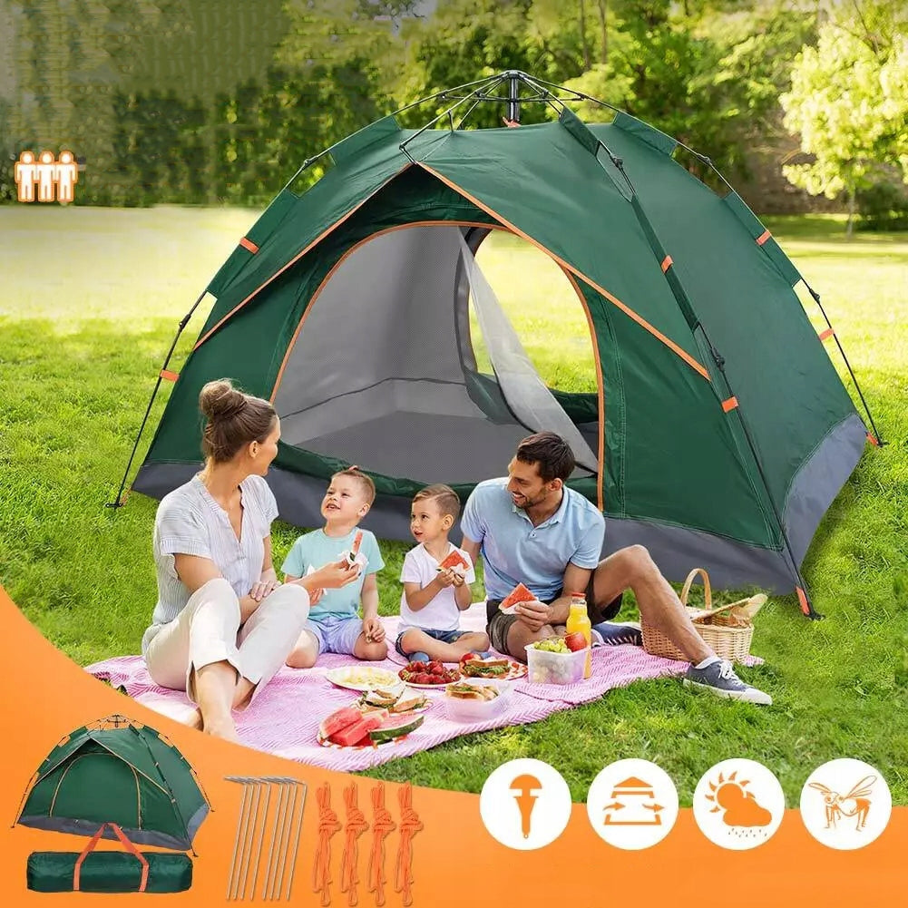 SELF-FOLDING CAMPING TENT FOR 2-3 PEOPLE WATERPROOF Product weight with unit packaging 2 kg