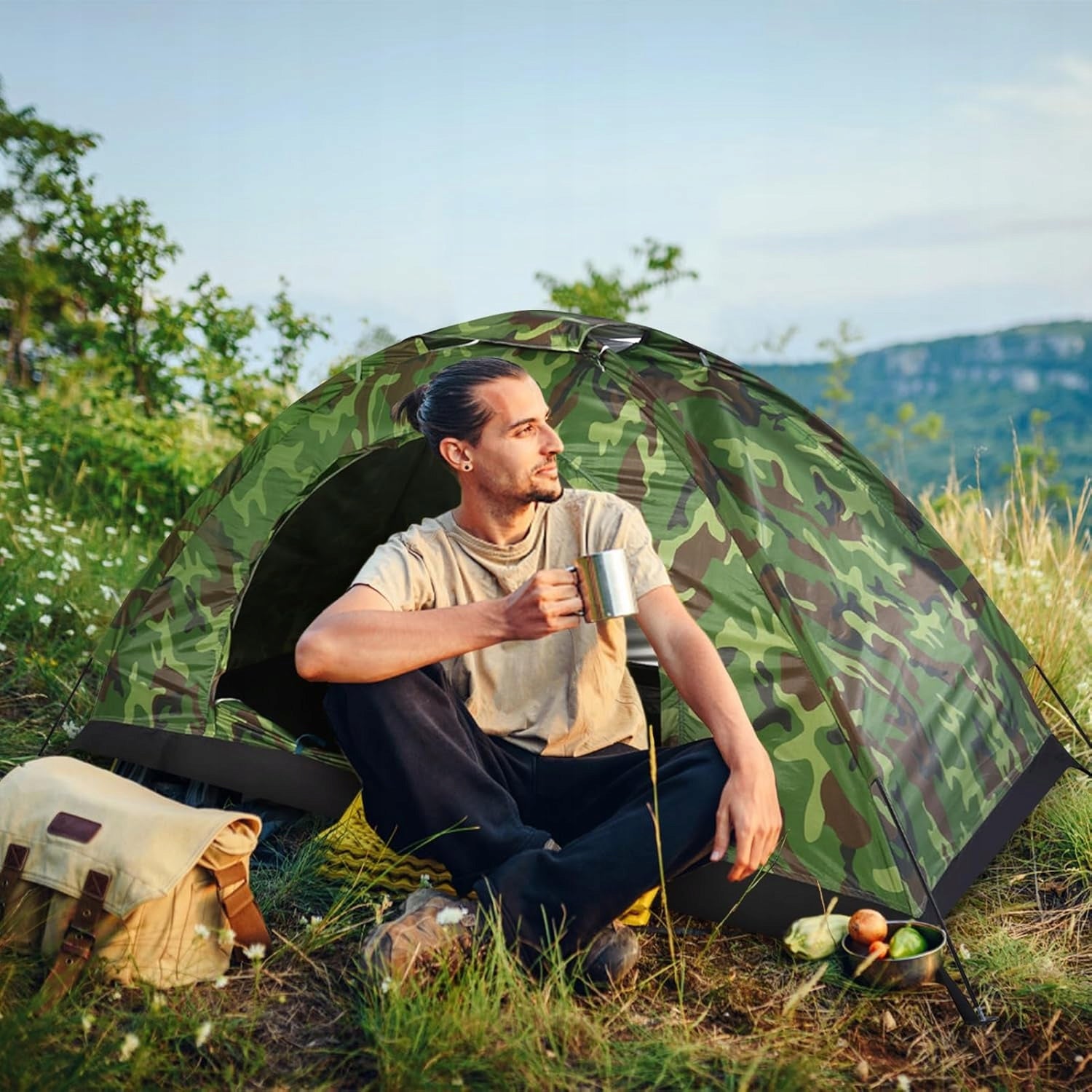 SELF-FOLDING TENT 2-PERSON 200 x150 x110 CM CAMPING Brand no brand