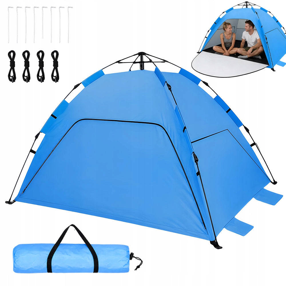 SELF-FOLDING TOURIST TENT FOR CAMPING BEACH WITH SCREEN WINDOW