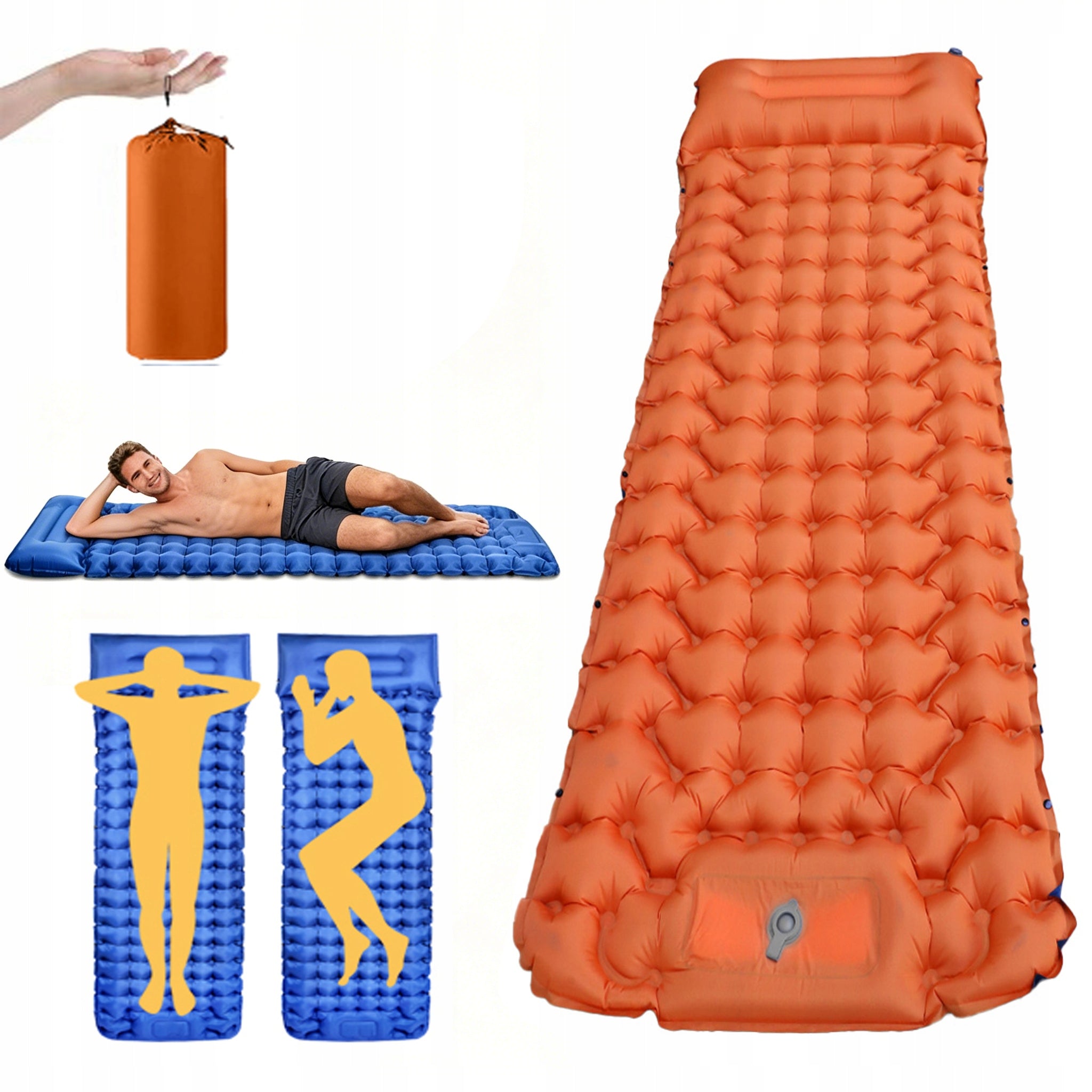 SELF-INFLATING MAT TOURIST MATTRESS MAT FOR TENT + COVER