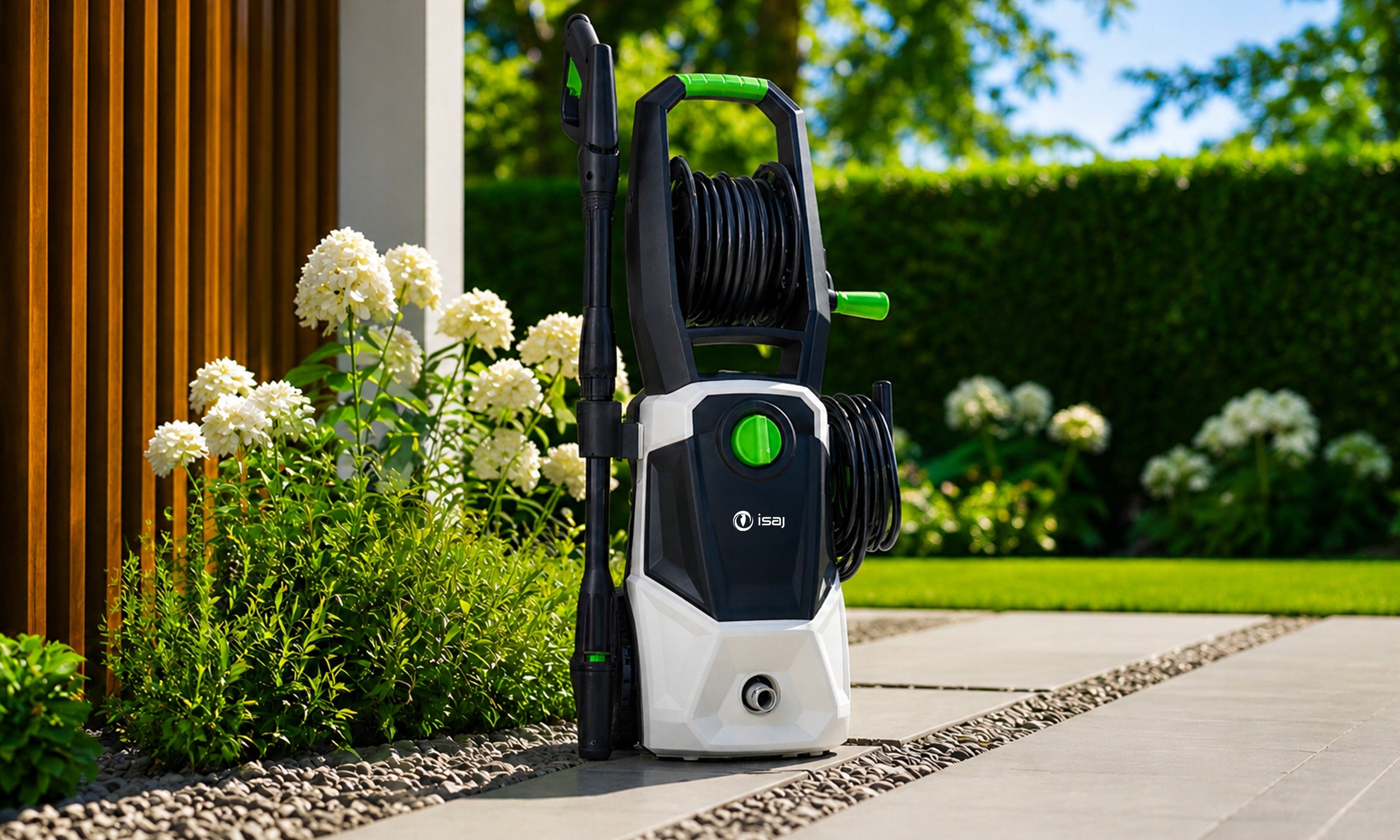 SELF-SUCTION PRESSURE WASHER 2000W TURBO FOAMER NOZZLE WASHING CAR CUBE Packaging status original