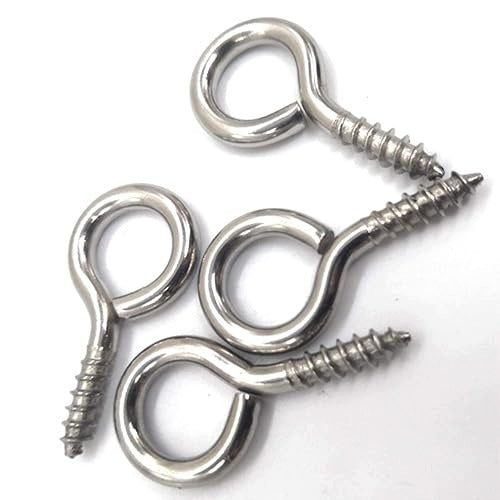 SELF TAPPING EYE BOLTS FOR WOOD 100 PCS CARBON STEEL DIY steel Brand no brand