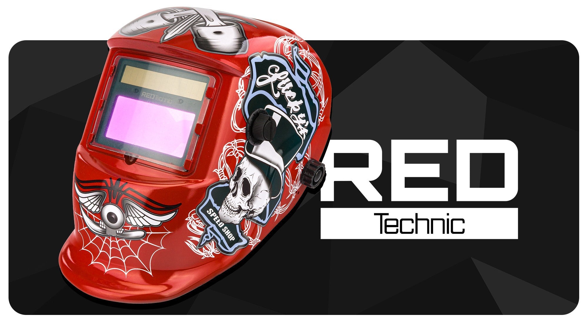SELF-TINTING VISOR MASK WELDING AUTOMATIC FILTER RED TECHNIC Manufacturer of a medical device BRAK
