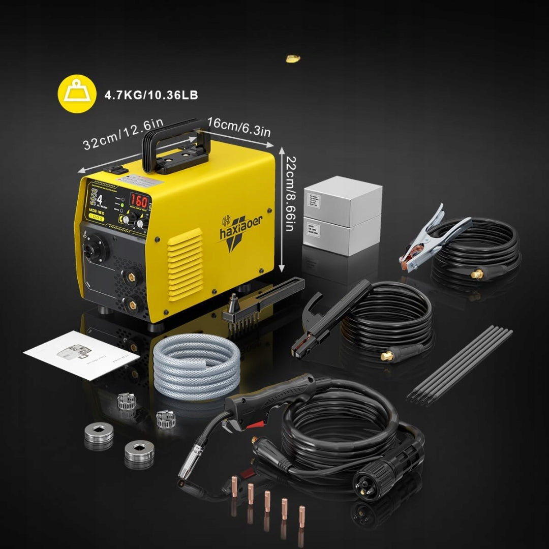 SEMI-AUTOMATIC WELDING MACHINE HAXIAOER MIG160A 4 IN 1 INVERTER MIG ARC TIG Brand no brand