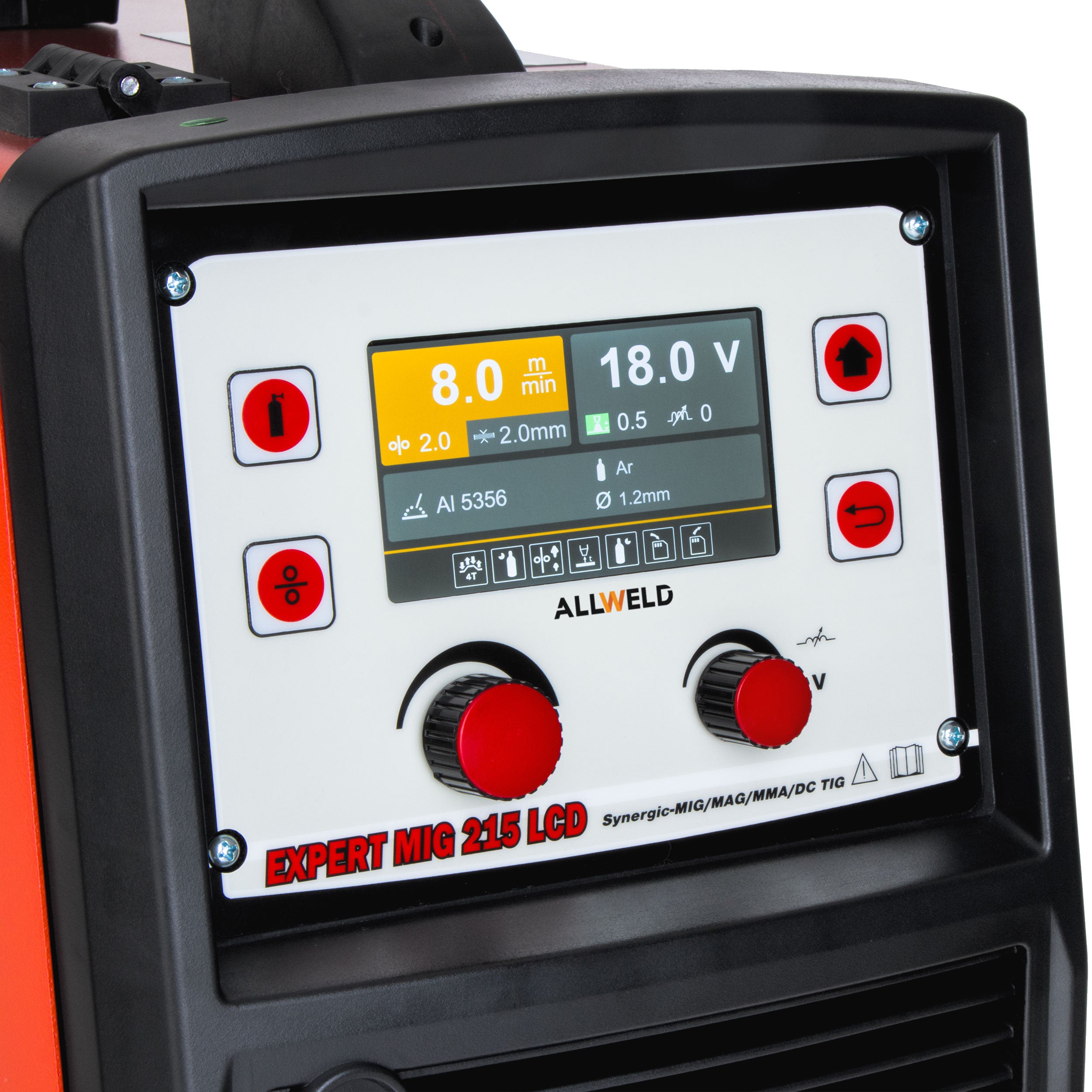 SEMI-AUTOMATIC WELDING MACHINE IDEAL EXPERT MIG 215 LCD MMA TIG 230V 200A ALUMINIUM Brand IDEAL
