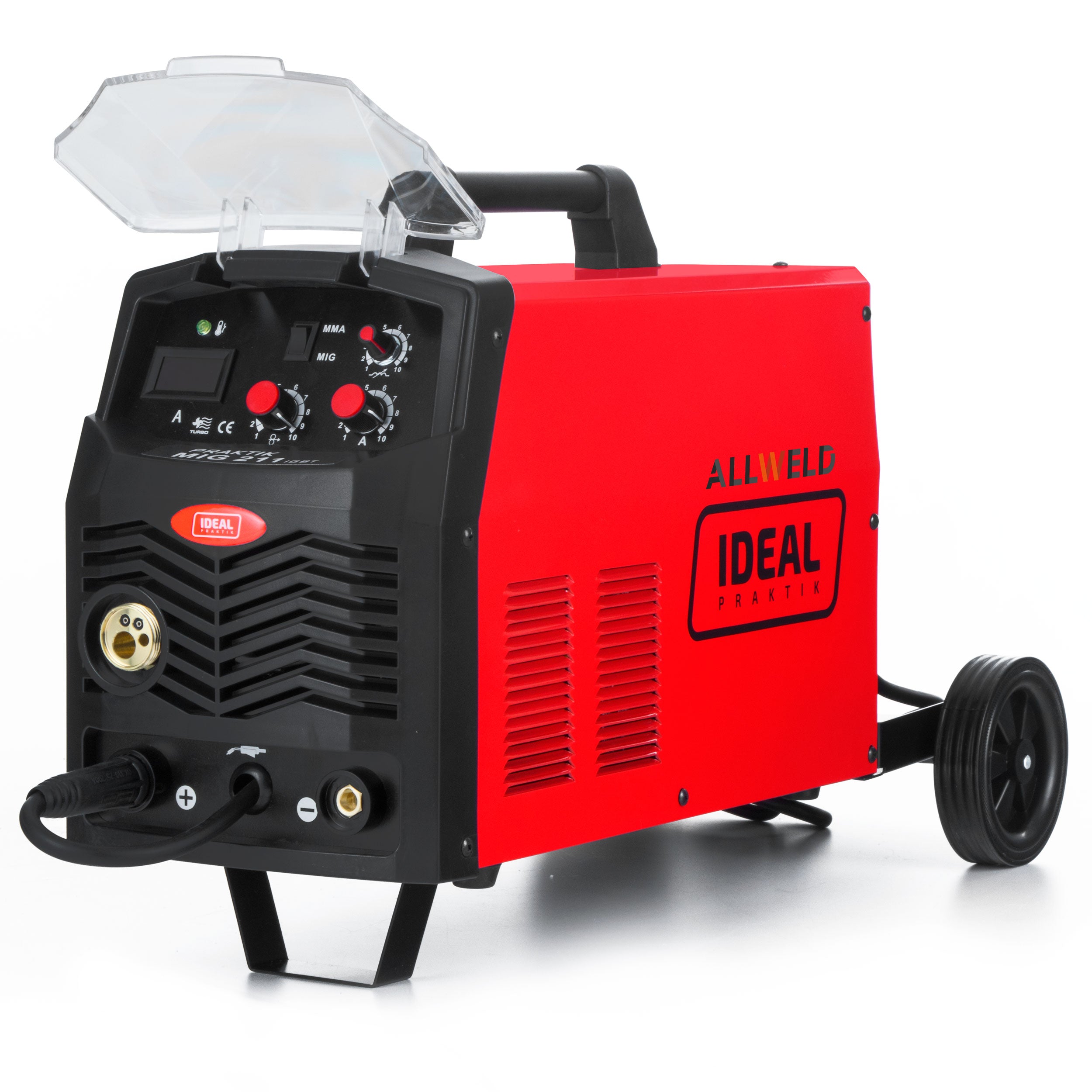SEMI-AUTOMATIC WELDING MACHINE IDEAL PRAKTIK MIG 211 IGBT MMA FLUX 230V 200A 3IN1 Brand Ideal Praktik