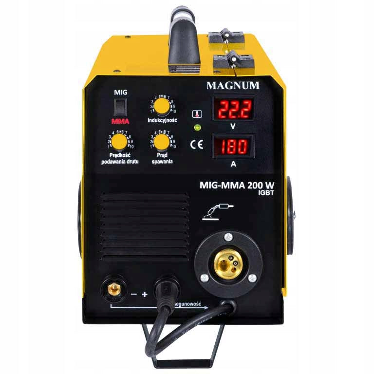 SEMI-AUTOMATIC WELDING MACHINE MAGNUM MIG 200W MIG TIG MMA Welding range 30–180 A