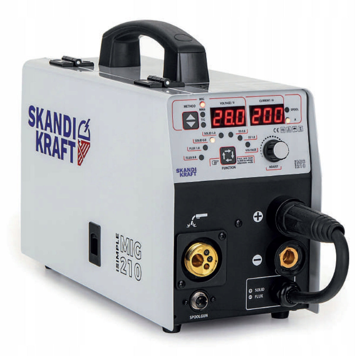 SEMI-AUTOMATIC WELDING MACHINE MIG/MMA/TIG iSimple MIG 210 SKANDI KRAFT Manufacturer code SKANDI KRAFT iSIMPLE MIG 210