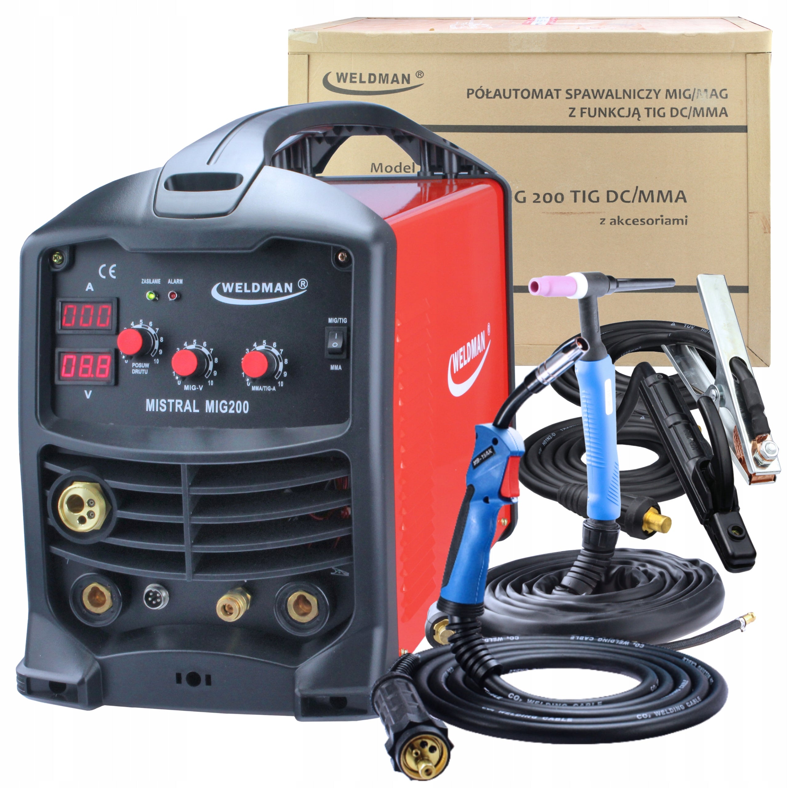 SEMI-AUTOMATIC WELDING MACHINE MIGOMAT 200A MISTRAL MIG 200 MMA TIG WELDMAN
