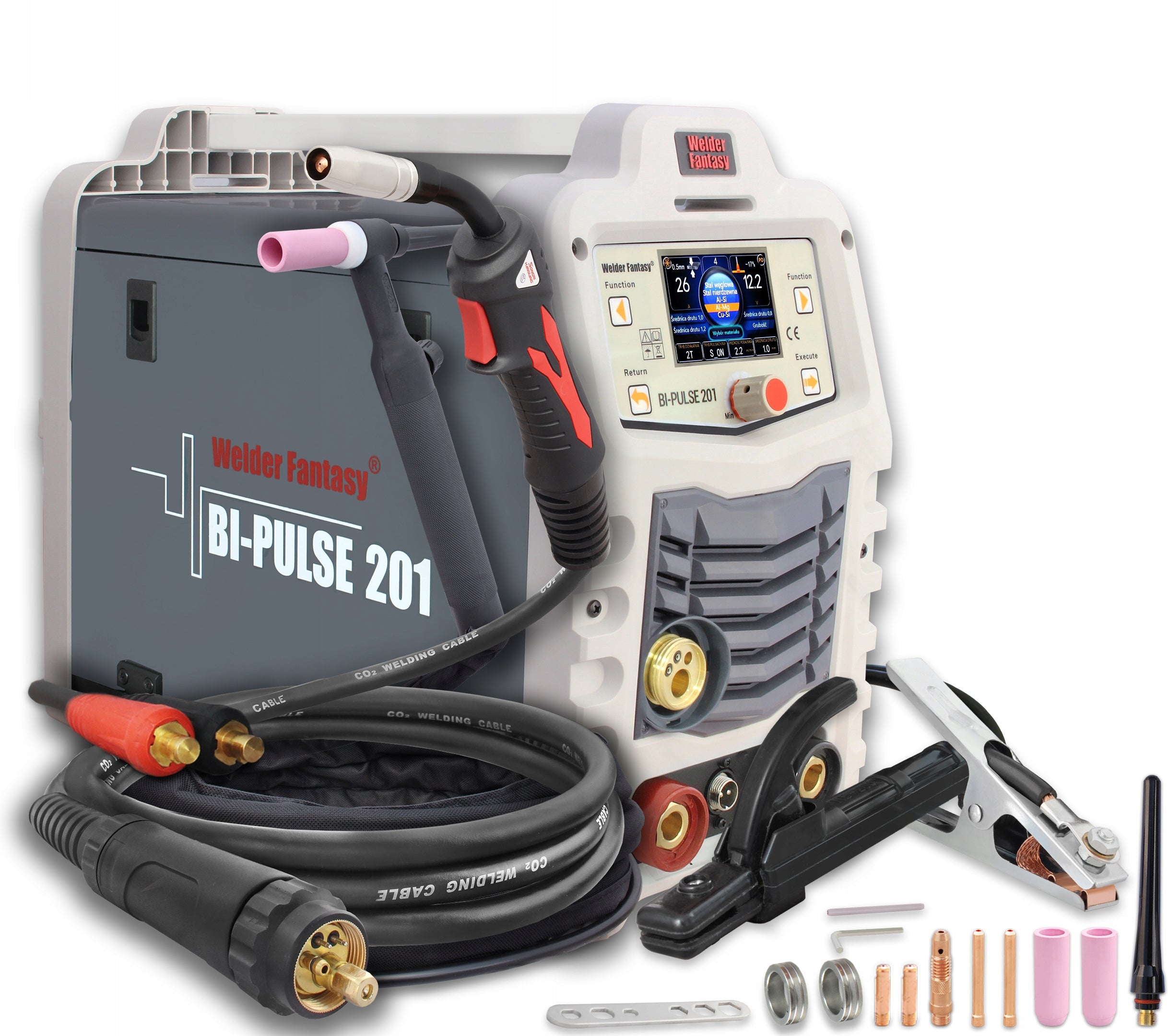 SEMI-AUTOMATIC WELDING MACHINE MIGOMAT BI-PULS 201 MIG MAG TIG
