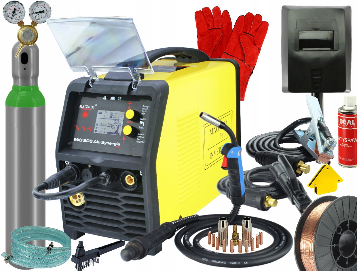 SEMI-AUTOMATIC WELDING MACHINE MIGOMAT MIG 208 ALU SYNERGY MAGNUM SET