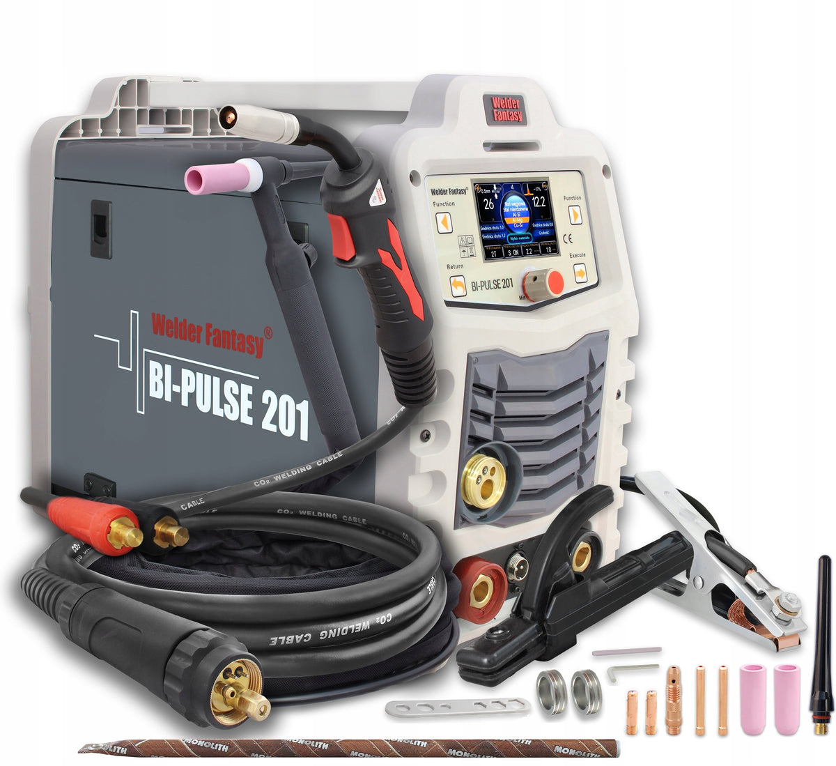 SEMI-AUTOMATIC WELDING MACHINE WELDER FANTASY BI-PULSE 201 WELDING MACHINE MIGOMAT MIG MAG