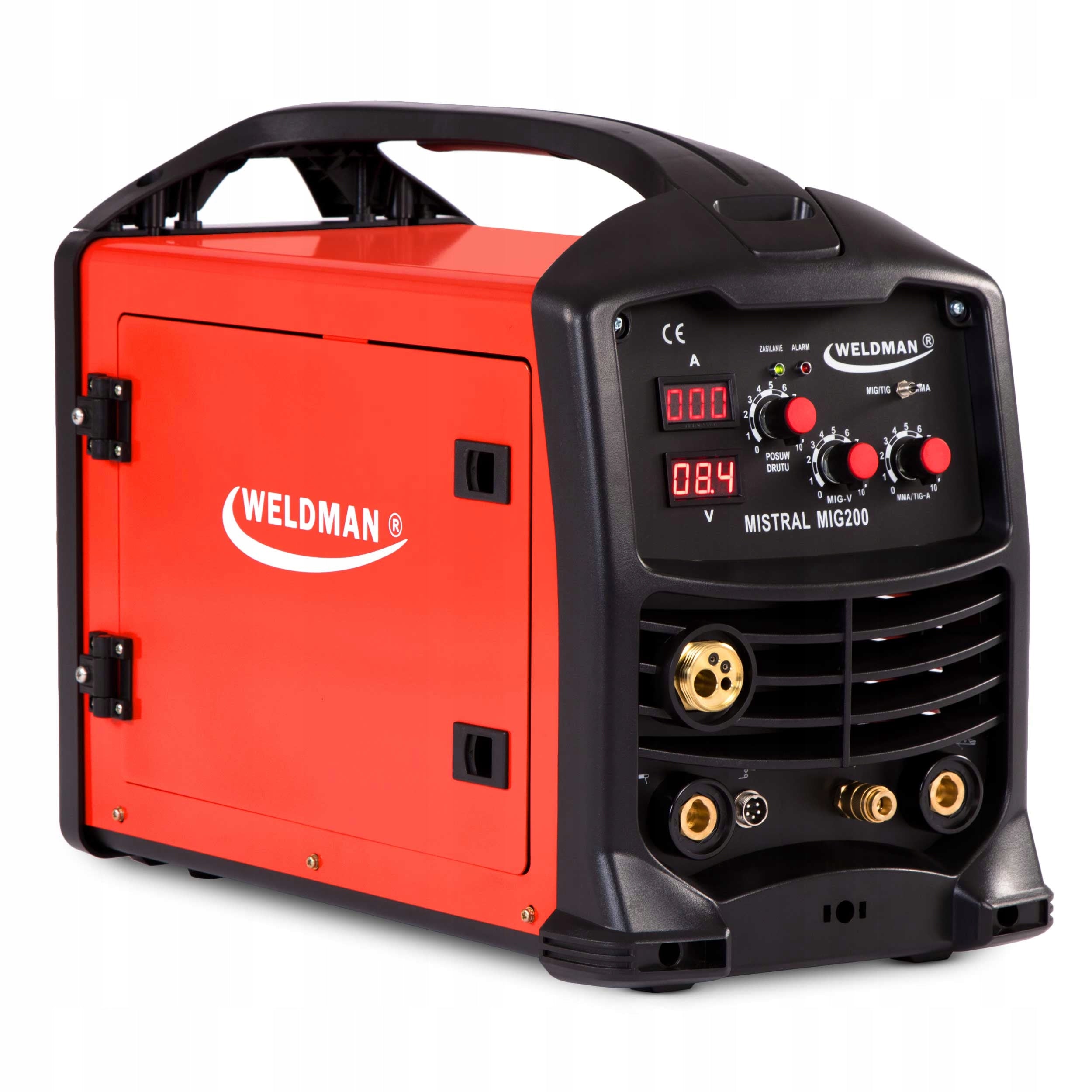 SEMI-AUTOMATIC WELDING MACHINE WELDMAN MISTRAL MIG 200 MAG MMA TIG 230V 200A IGBT Brand Weldman