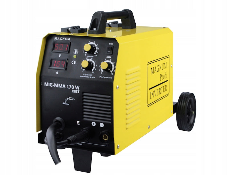 SEMI-AUTOMATIC WELDING MIGOMAT MIG 170 IN MMA IGBT MAGNUM SET Brand Magnum