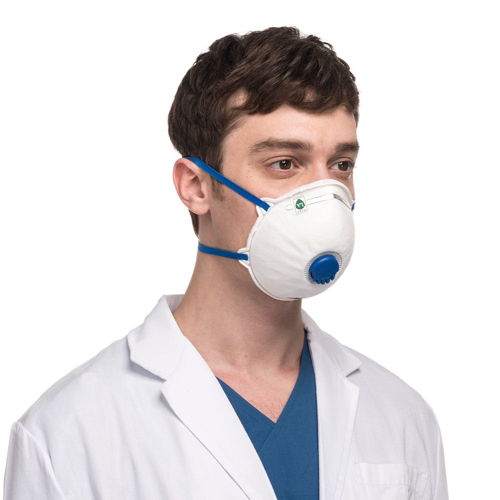 SEMI-MASK Dust MASK WITH VALVE Filter FFP2 Protective MASK BHP P2 Manufacturer code FFP2