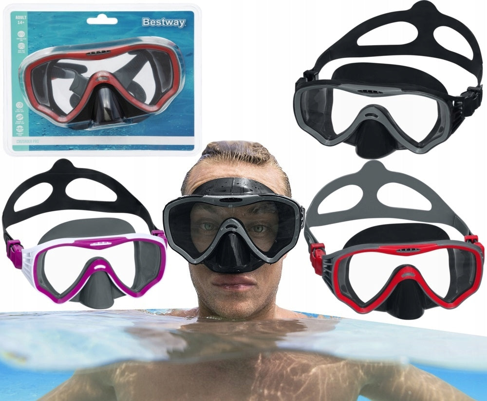 SEMI-PROFESSIONAL MASK FOR SWIMMING AND DIVING BESTWAY 22074