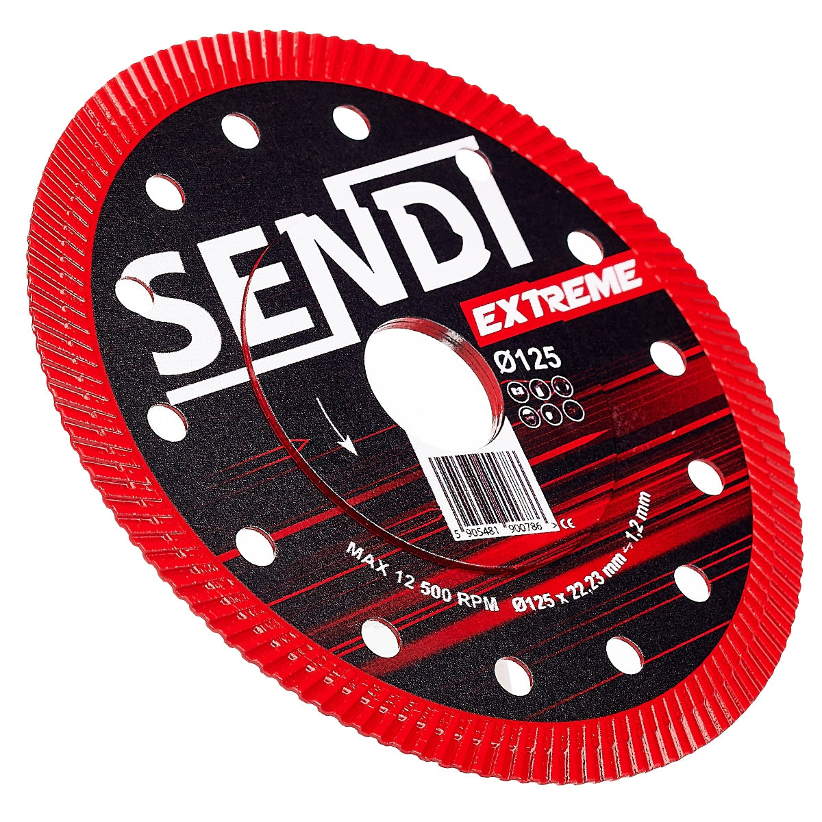 SENDI EXTREME 125 mmDiamond disc for stoneware 1,2 mm Slim Brand Sendi