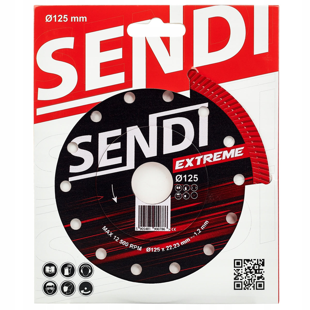 SENDI EXTREME 125 mmDiamond disc for stoneware 1,2 mm Slim
