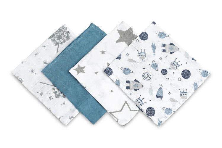 SENSILLO MUSLIN DIAPERS 35x35 mini diaperS MUSLIN DOWNPOUR