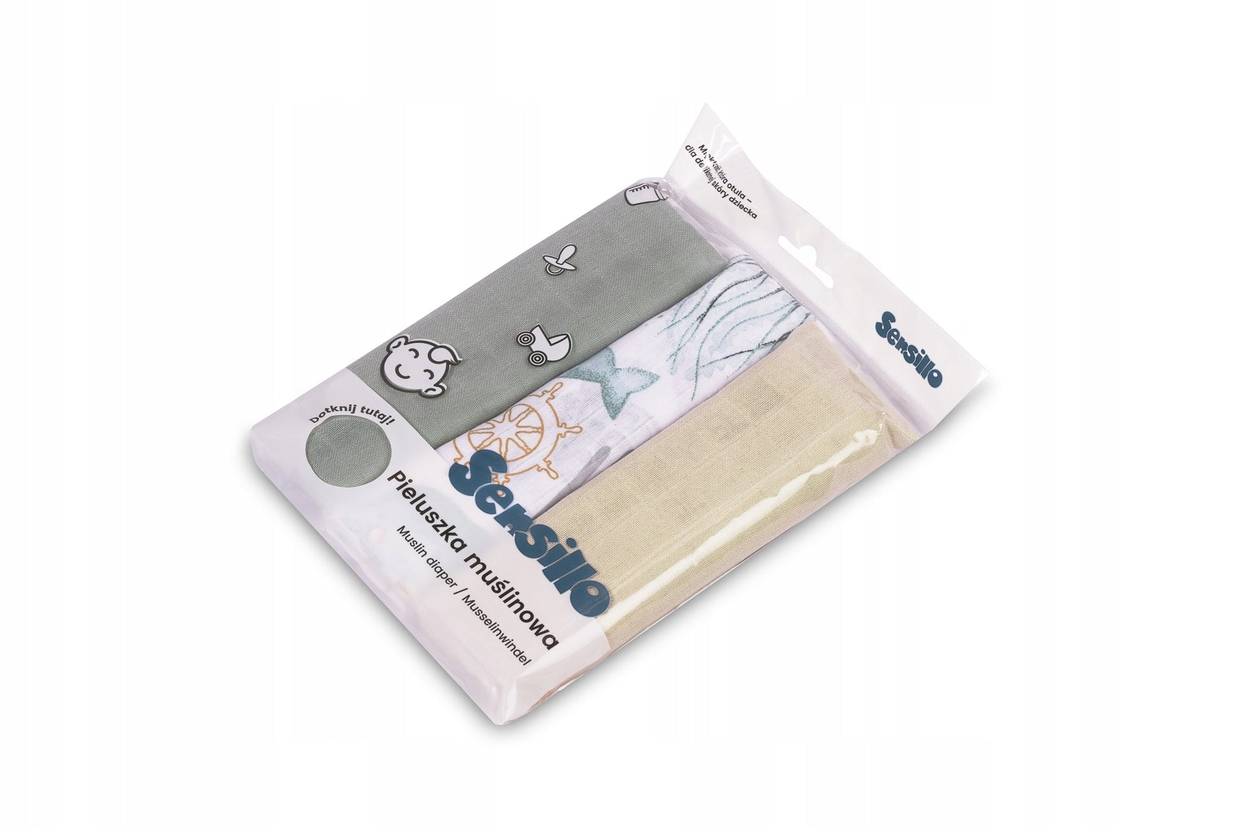 SENSILLO MUSLIN DIAPERS SET 60/80 cm COTTON Premium Brand Sensillo