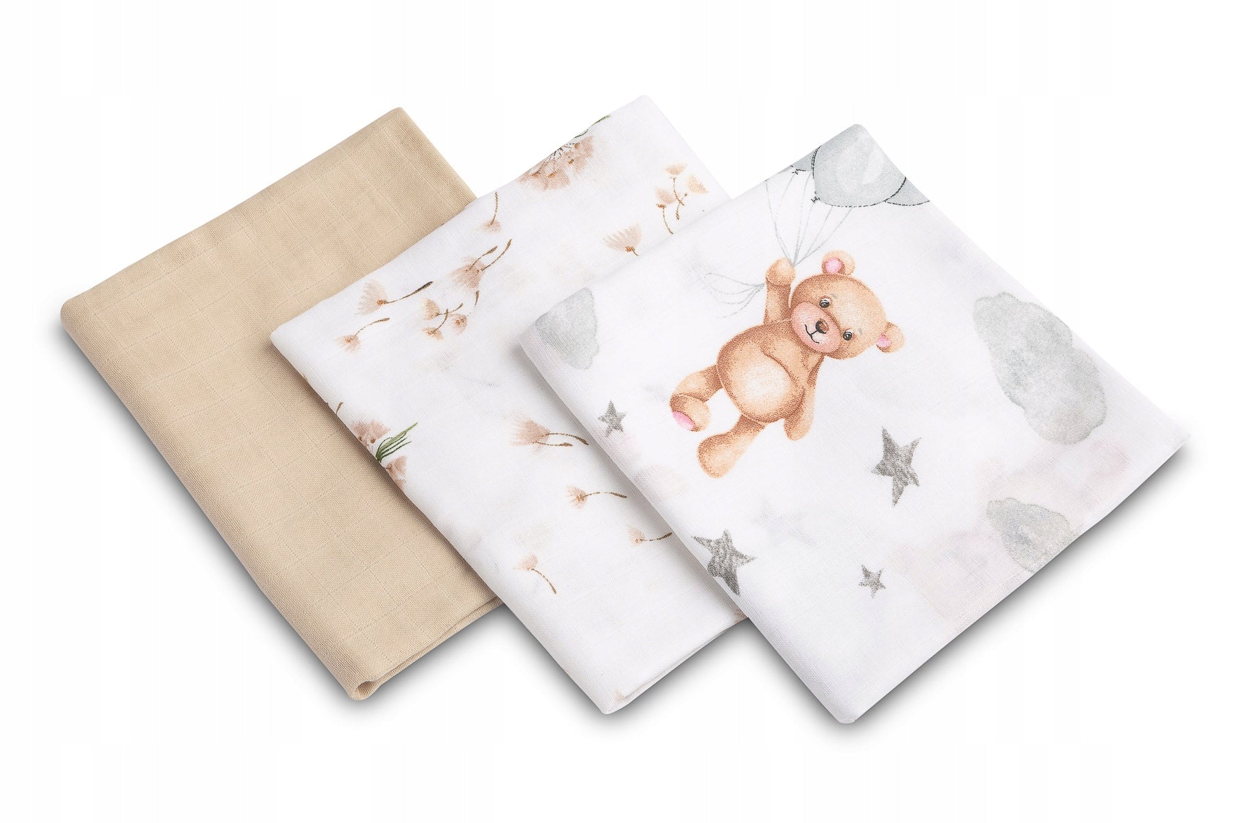 SENSILLO MUSLIN DIAPERS SET 70/80 cm COTTON Premium Brand Sensillo