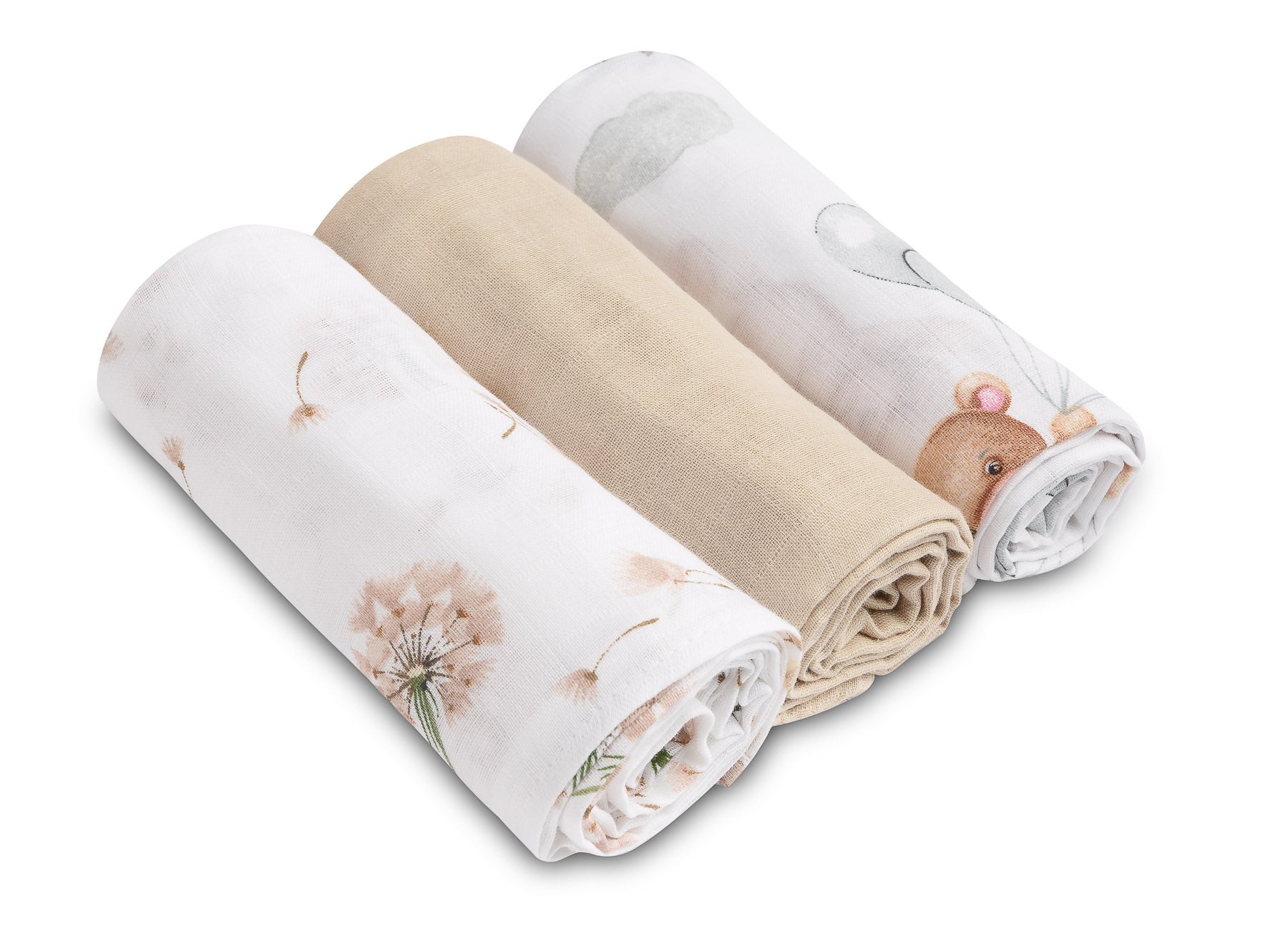 SENSILLO MUSLIN DIAPERS SET 70/80 cm COTTON Premium