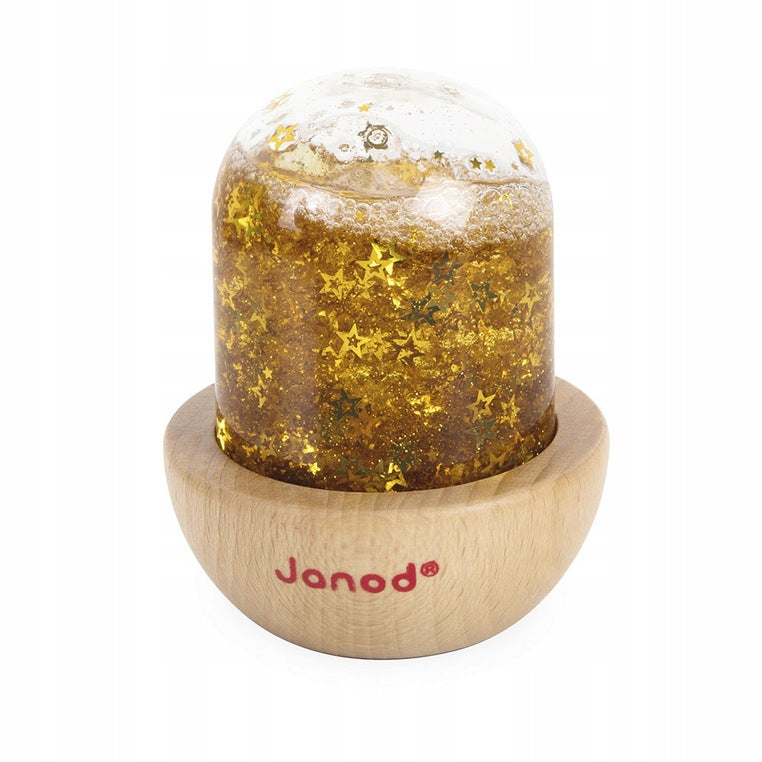 SENSORY SNOWBALL WITH GLITTER YELLOW 12M+ JANOD